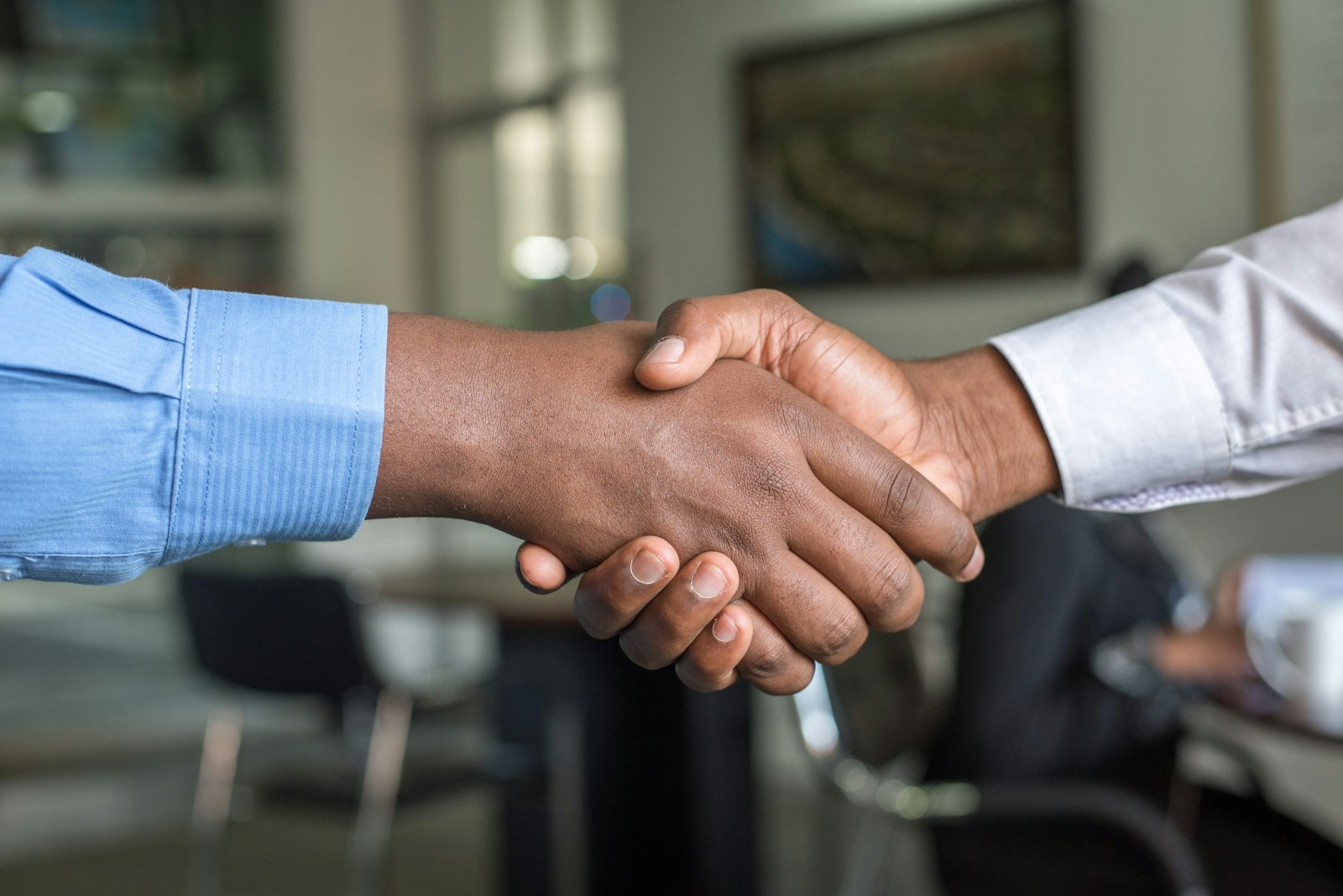 GartenArk-Projektleiter und Fachpartner besiegeln die Zusammenarbeit per Handschlag